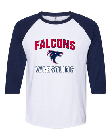 Clear Lake Falcons Wrestling Men's Baseball T-Shirt