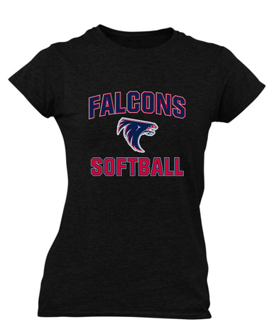 Clear Lake Falcons Softball #1 Women's SS T-Shirt
