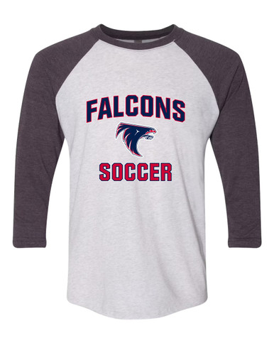Clear Lake Falcons Soccer #1 Women's Baseball T-Shirt