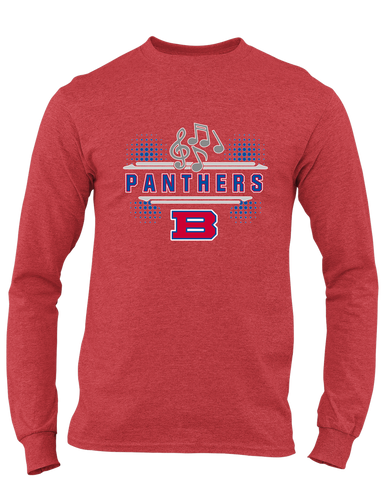 Bartlett Panthers Band # 3 Men's LS T-Shirt