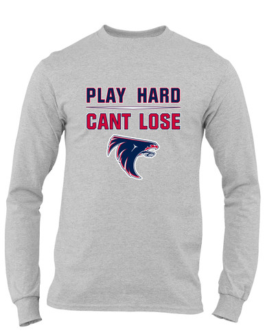Clear Lake Falcons Play Hard, Can't Lose Men's LS T-Shirt