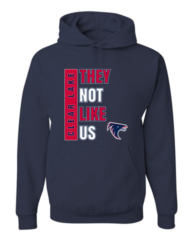 Clear Lake Falcons They Not Like Us #1 Men's Premium Hoodie