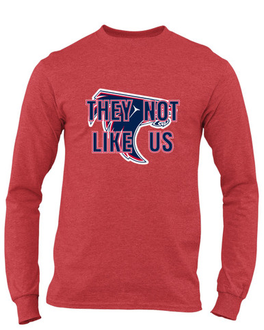 Clear Lake Falcons They Not Like Us #2 Men's LS T-Shirt