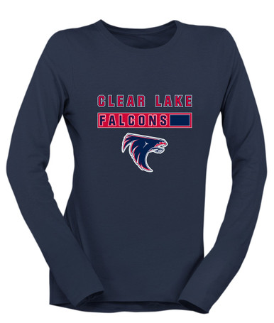 Clear Lake Falcons Mascot #7 Women's Premium LS T-Shirt