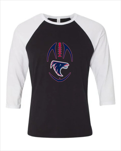 Clear Lake Falcons Football #4 Women's Baseball T-Shirt