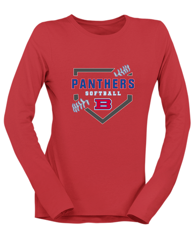 Bartlett Panthers Softball #2 Women's LS T-Shirt