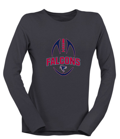 Clear Lake Falcons Football #5 Women's Premium LS T-Shirt