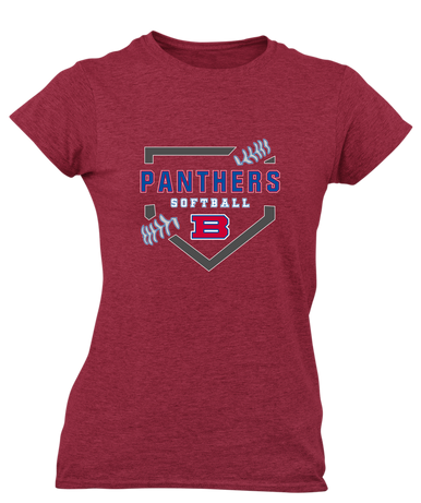 Bartlett Panthers Softball #2 Women's SS T-Shirt