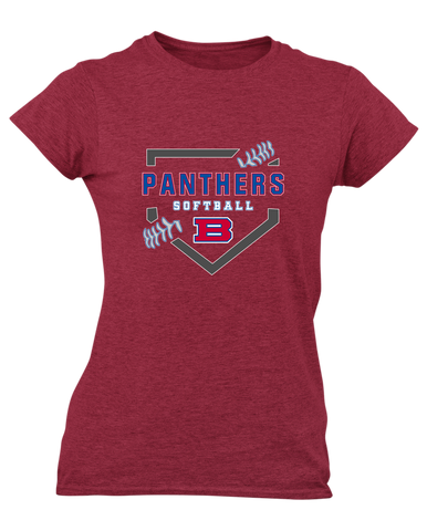 Bartlett Panthers Softball #2 Women's Premium SS T-Shirt