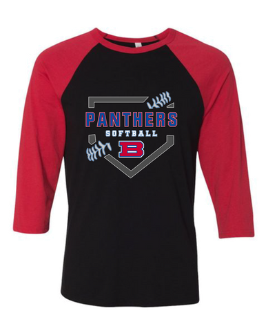Bartlett Panthers Softball #2 Women's Baseball T-Shirt