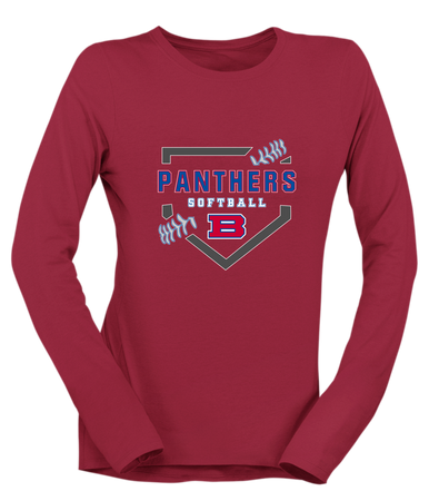 Bartlett Panthers Softball #2 Women's Premium LS T-Shirt