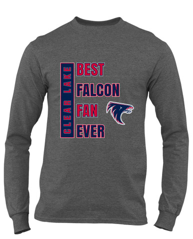Clear Lake Falcons Best Falcon Fan Men's LS T-Shirt