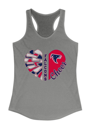Clear Lake Falcons Heart Cheer Women's Tank Top
