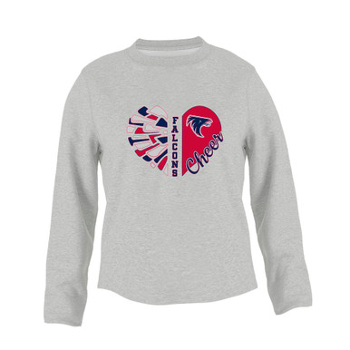 Clear Lake Falcons Heart Cheer Women's Sweatshirt