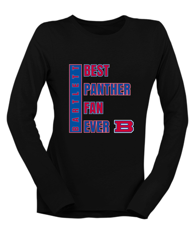 Bartlett Panthers Best Panther Fan Women's LS T-Shirt