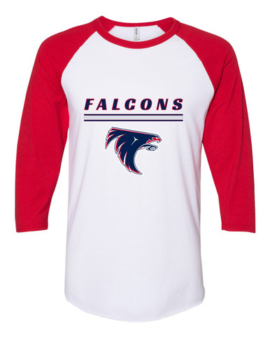 Clear Lake Falcons Mascot #8 Women's Baseball T-Shirt