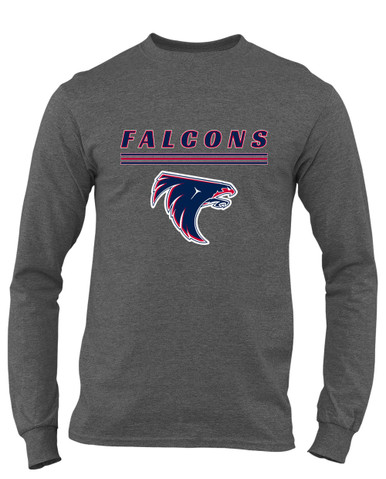 Clear Lake Falcons Mascot #8 Men's LS T-Shirt
