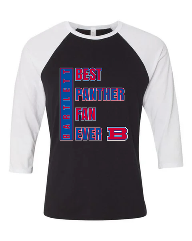 Bartlett Panthers Best Panther Fan Women's Baseball T-Shirt