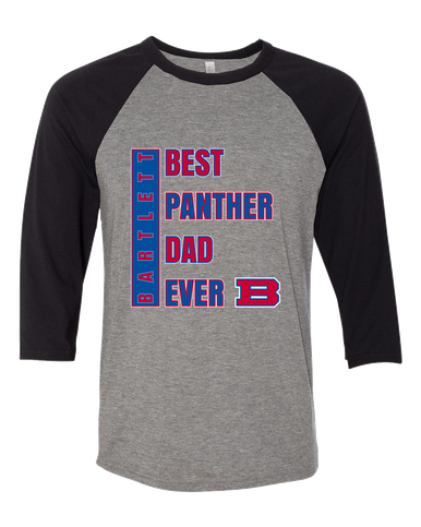 Bartlett Panthers Best Panther Dad Men's Baseball T-Shirt