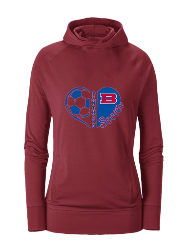Bartlett Panthers Heart Soccer Women's Hoodie