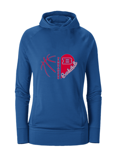 Bartlett Panthers Heart Basketball Women's Hoodie