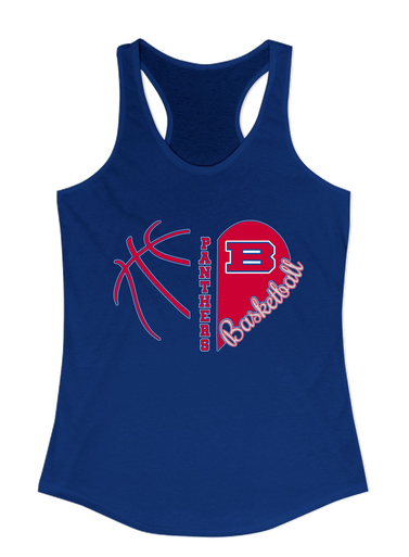 Bartlett Panthers Heart Basketball Women's Tank Top
