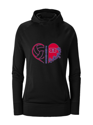 Bartlett Panthers Heart Volleyball Women's Hoodie