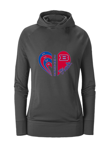 Bartlett Panthers Heart Track Women's Hoodie