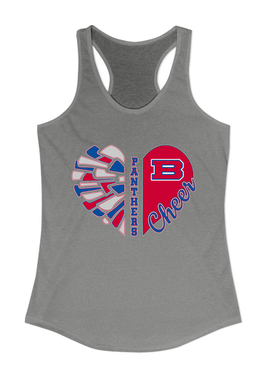 Bartlett Panthers Heart Cheer Women's Tank Top