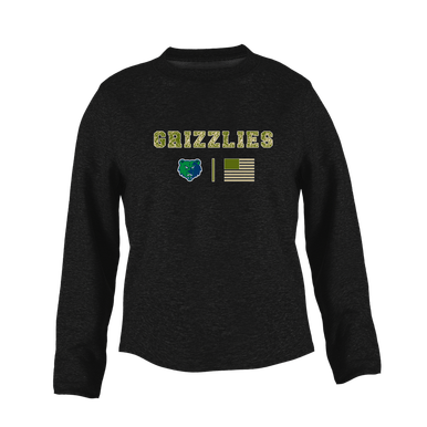 Creekview Grizzlies Camo Flag Women's Sweatshirt