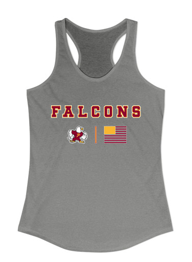 Prairie Falcons Team Colors Flag Women's Tank Top
