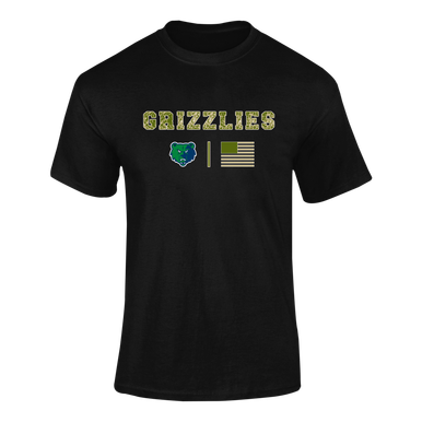 Creekview Grizzlies Camo Flag Men's Premium SS T-Shirt