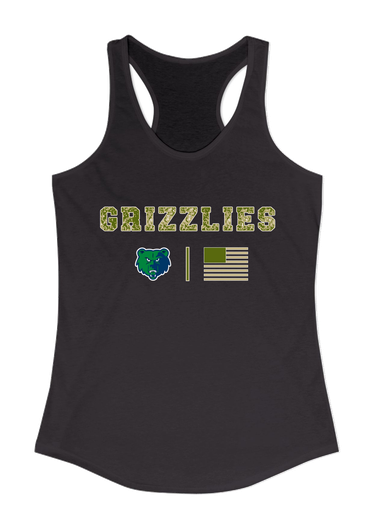 Creekview Grizzlies Camo Flag Women's Tank Top