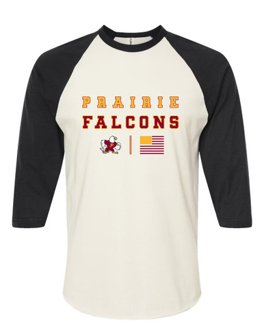 Prairie Falcons Spirit Flag Women's Baseball T-Shirt