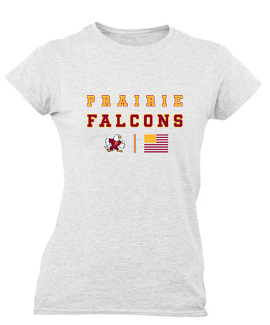 Prairie Falcons Spirit Flag Women's SS T-Shirt