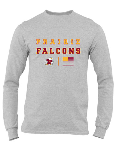 Prairie Falcons Spirit Flag Men's Premium LS T-Shirt
