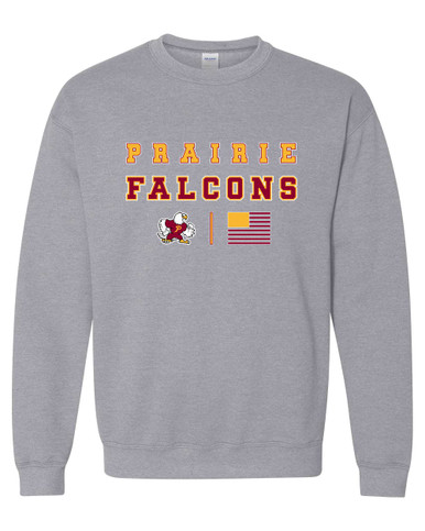 Prairie Falcons Spirit Flag Men's Sweatshirt