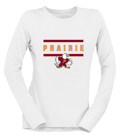 Prairie Falcons Mascot #4 Women's Premium LS T-Shirt