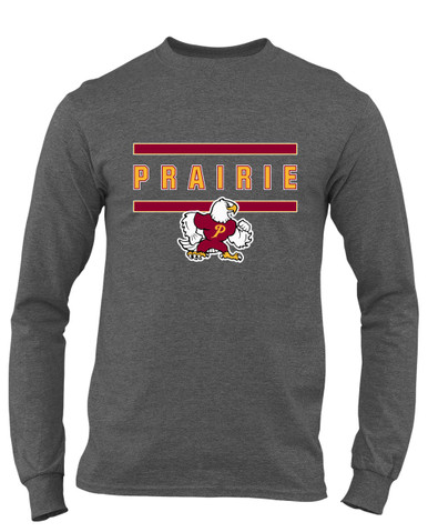 Prairie Falcons Mascot #4 Men's LS T-Shirt