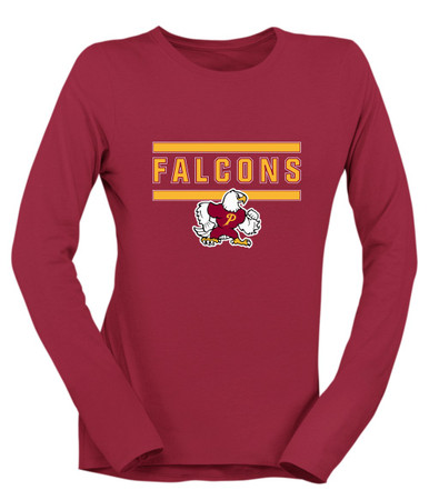 Prairie Falcons Mascot #5 Women's Premium LS T-Shirt