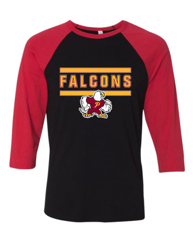 Prairie Falcons Mascot #5 Women's Baseball T-Shirt