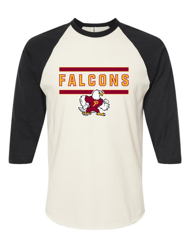 Prairie Falcons Mascot #5 Men's Baseball T-Shirt