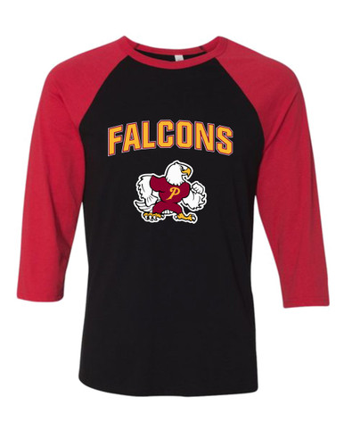 Prairie Falcons Mascot #6 Men's Baseball T-Shirt