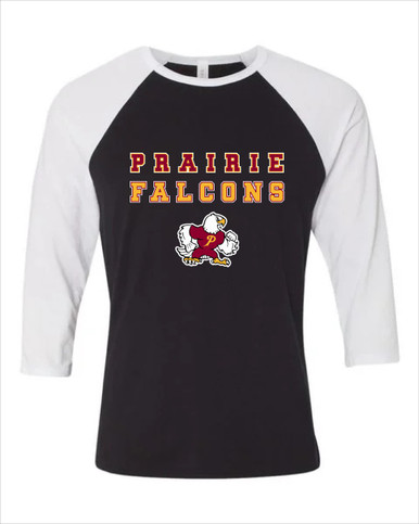 Prairie Falcons Spirit Men's Baseball T-Shirt