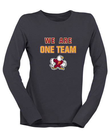 Prairie Falcons We Are One Team Women's LS T-Shirt