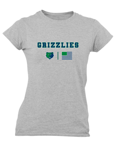 Creekview Grizzlies Team Colors Flag Women's SS T-Shirt