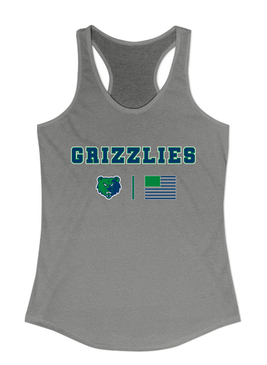 Creekview Grizzlies Team Colors Flag Women's Tank Top