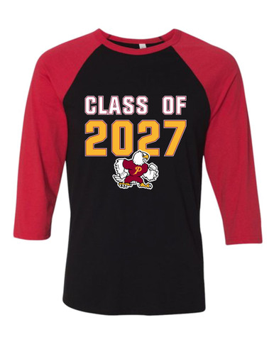Prairie Falcons Class of 2027 Men's Baseball T-Shirt