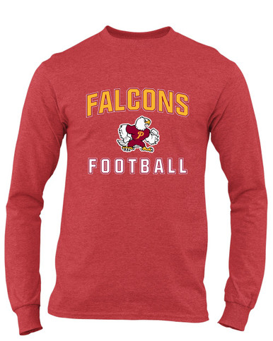 Prairie Falcons Football #1 Men's Premium LS T-Shirt