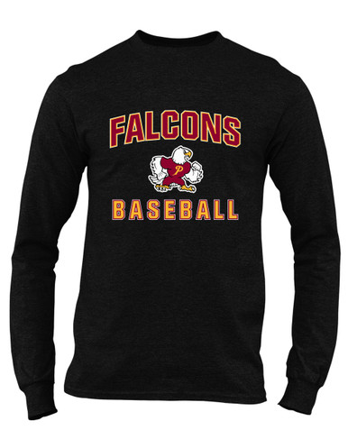 Prairie Falcons Baseball #1 Men's Premium LS T-Shirt